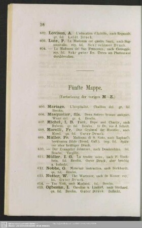 Fünfte Mappe