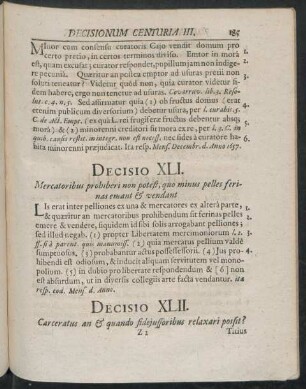 Decisio XLI - LX