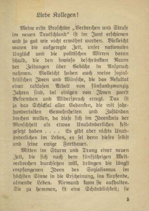 Liebe Kollegen!