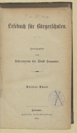 Theil 3, [Schülerbd.]: [Theil 3, [Schülerbd.]]