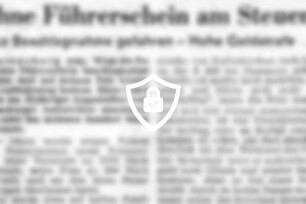 Ohne Führerschein am Steuer