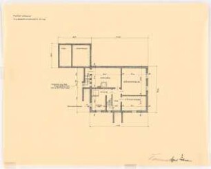 Kleines Wohnhaus: Grundriss KG 1:100