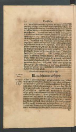 III. nach seinem abschied