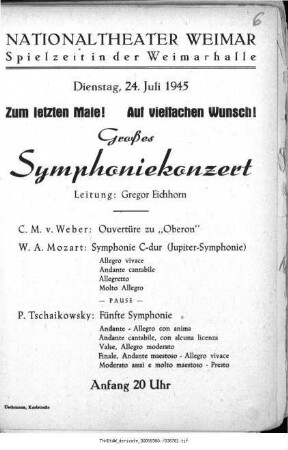 Großes Symphoniekonzert