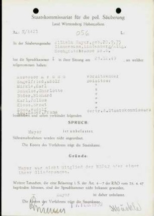 Mayer, Wilhelm