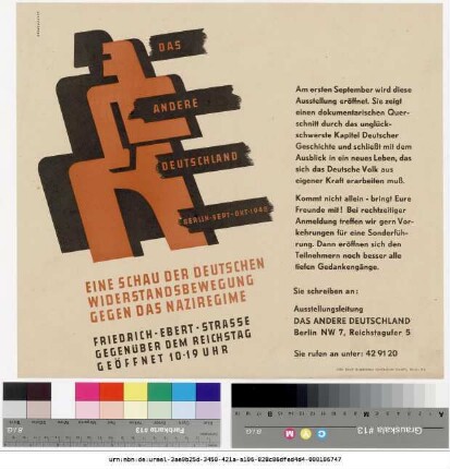 Originaltitel: Das andere Deutschland September - Oktober 1948