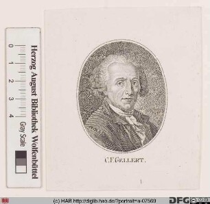 Bildnis Christian Fürchtegott Gellert