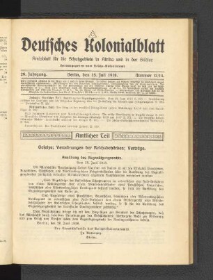 15. Juli 1918. Nummer 13/14.