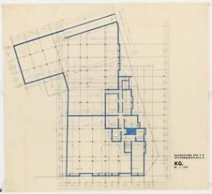 Bürohaus Bayreuther Straße 7-8 / Wittenbergplatz 4, Berlin-Schöneberg: Grundriss Kellergeschoss 1:100