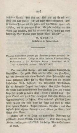 273-277 "Delectus Precationum piarum pro devotione privata juventutis litterarum studiosae"