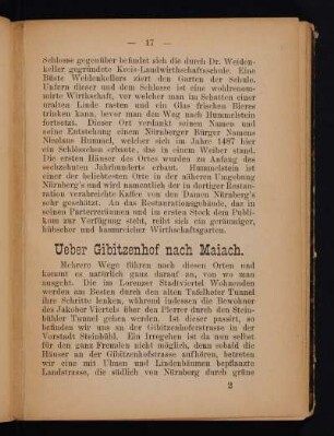 Ueber Gibitzenhof nach Maiach.