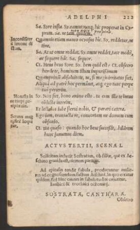 Actus Tertii, Scena I.