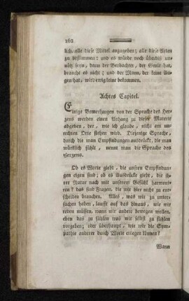 Achtes Capitel.