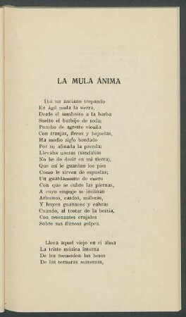 La mula ánima