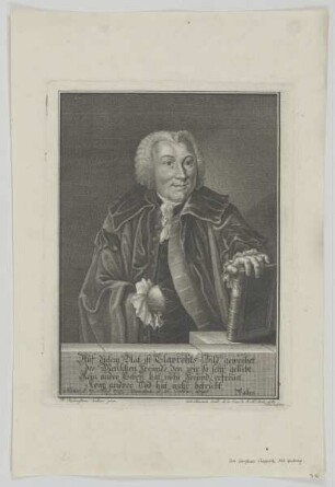 Bildnis des Johann Christian Claproth