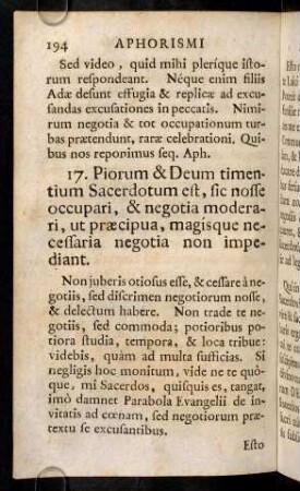194-203, 17. Piorum & Deum timentium Sacerdotum ...
