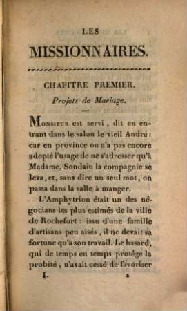 Les missionnaires, ou la famille Duplessis, 1
