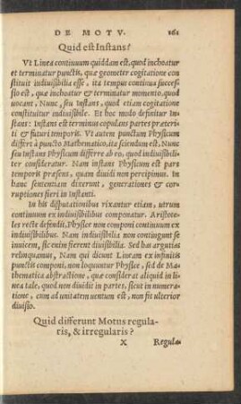 Quid differunt Motus regularis, & irregularis?