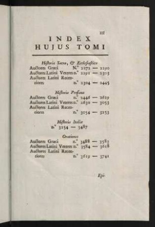 Index Hujus Tomi
