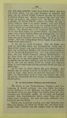 13. Die Fürstenthümer Göttingen und Grubenhagen