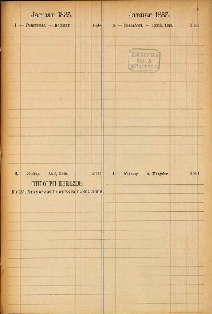 Agenda : Rudolph Hertzog. Berlin C. 15 14 Breite Straße und Brüder Straße 27 28, 1885