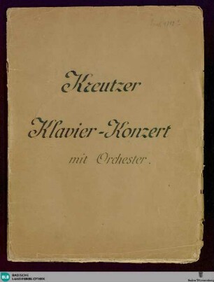 Grand concerto pour le piano forte : avec accompagnement de 2 violons, alto, flute, 2 clarinettes, 2 bassons, 2 cors, violoncelle et contrebasse, (trompettes et timballes ad libitum); op. 50, No. 2