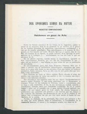 Dos opiniones sobre el autor