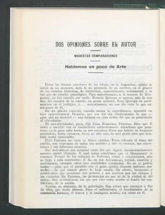 Dos opiniones sobre el autor