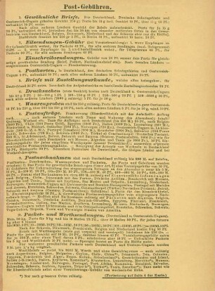 Postgebühren