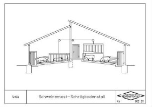 Schweinemast - Schrägbodenstall