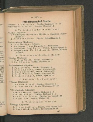 Frachtenausschuß Stettin