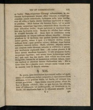 XIX-XXXVI, § XIII. - § XXV.