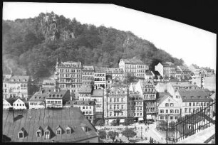 Karlsbad. Blick nach dem Hirschensprung über Hotel Metropole