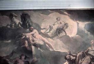 Aurora im Sonnenwagen als Allegorie der Fruchtbarkeit