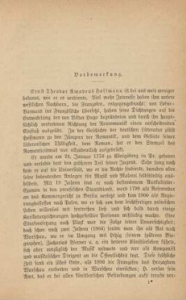 Vorbemerkung