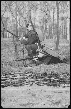 Seifersdorf. K.S. Pionier-Bataillon No. 12. Pioniere im Feuergefecht