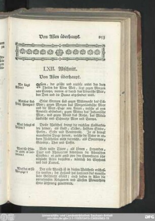 LXII. Abschnitt. Von Asien überhaupt.