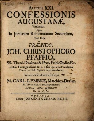 Articuli XXI Confessionis Augustanae vindicati