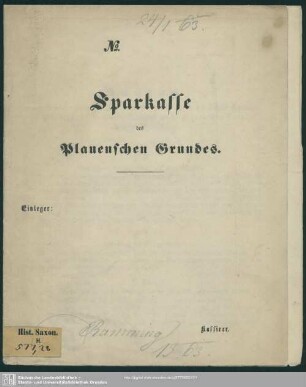 Sparkasse des Plauenschen Grundes