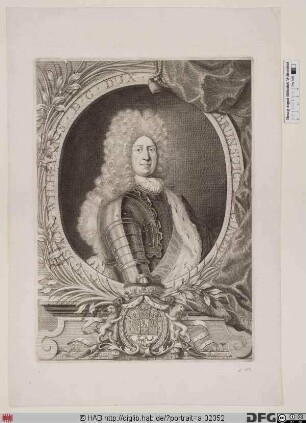 Bildnis August Wilhelm, Herzog zu Braunschweig-Lüneburg-Wolfenbüttel (reg. 1714-31)