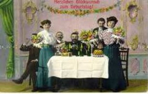 Glückwunschkarte zum Geburtstag