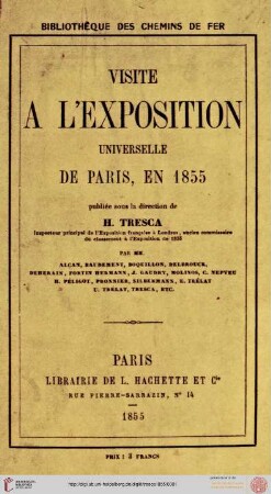 Visite à l'Exposition Universelle de Paris, en 1855