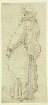 Alte Frau in Rückenansicht