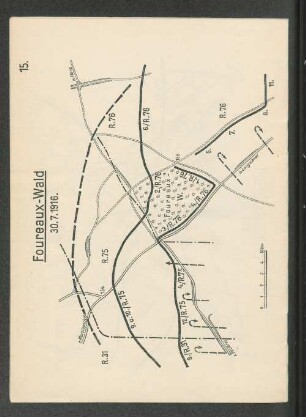 Skizze 15. Foureaux-Wald 30.7.1916.