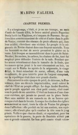 Chapitre premier