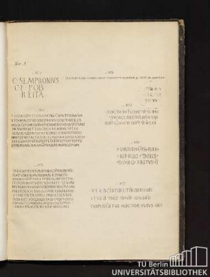 Tav. X. [Iscrizioni che si trovano nel Chiostro.]