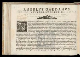 Vorwort an die MUSICES STUDIOSIS von Angelo Gardano