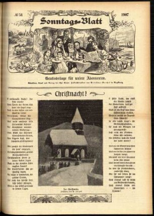 Ausgabe vom Sonntag, den 22. Dezember 1907.