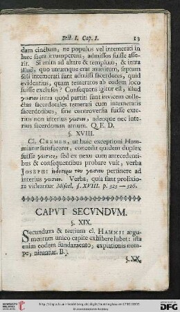 Caput secundum