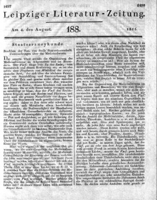 1815-08-04 : 188. Stück